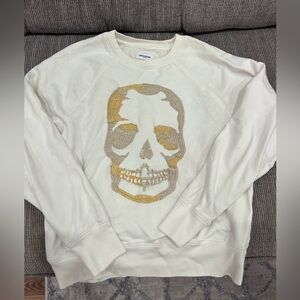 Zadig and Voltaire Upper Skull Gold Sweatshirt